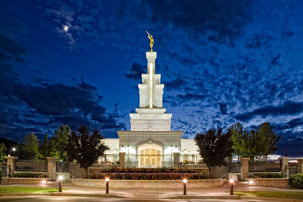 Columbia River Temple - By Moonlight