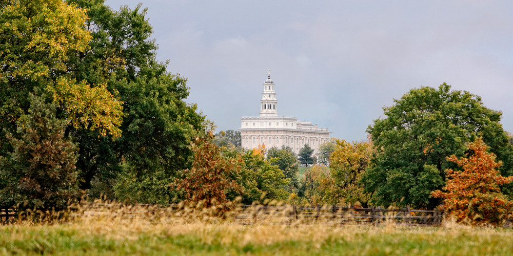 Nauvoo Temple - Through the Trees