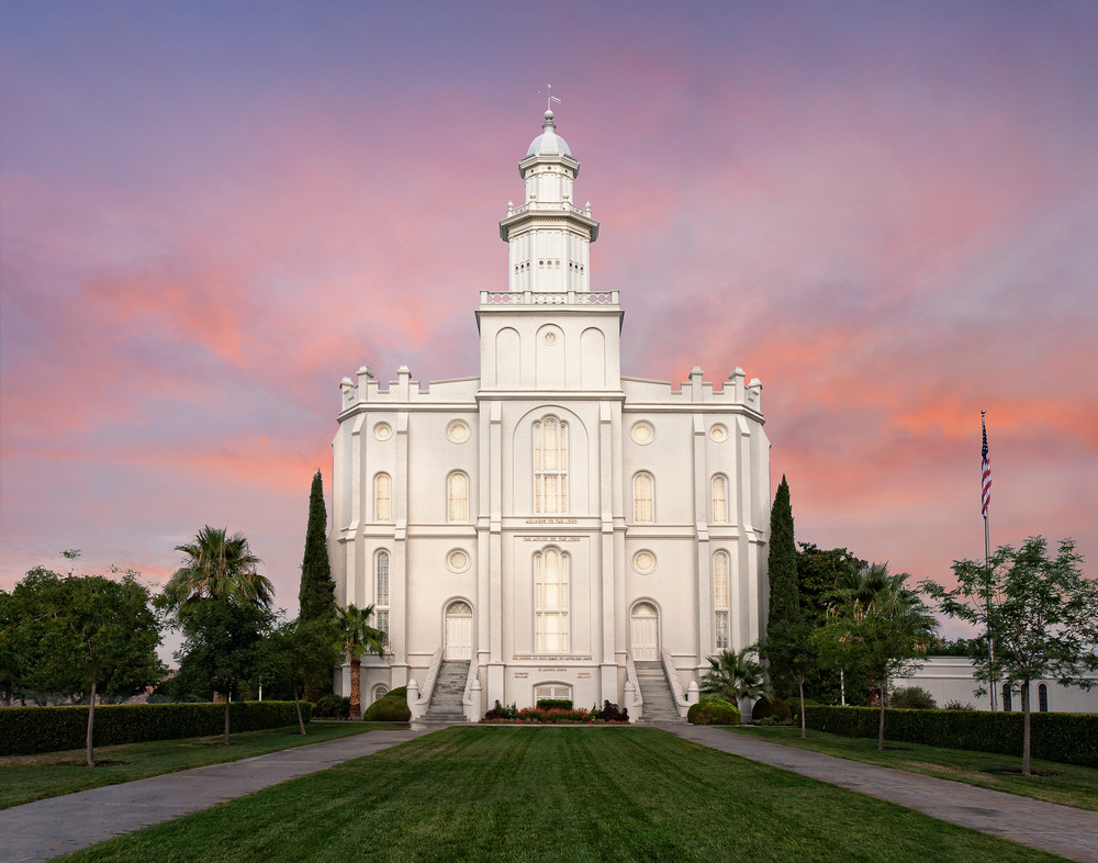 St. George Temple - Summer Evening