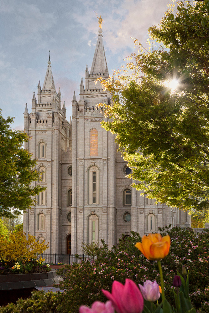 Salt Lake Temple - Springtime in Zion