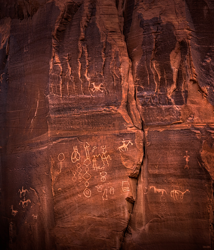 Red Rock Petroglyphs, d'Ellis Photographic Art photographs, Elsa
