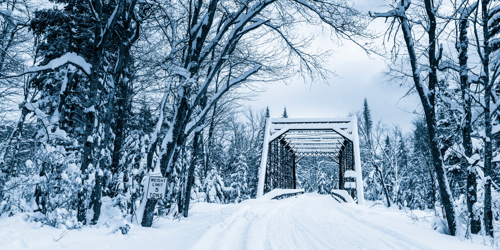 Snowmobile Trail 8 Bridge Wide Photography Art | Kurt Gardner Photography Gallery