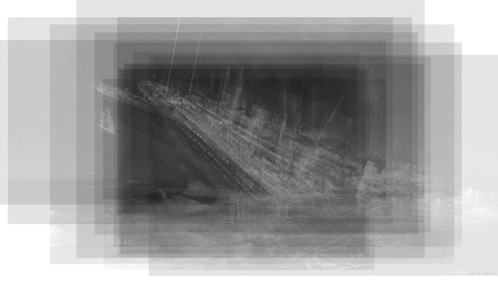 Overlay art – contemporary fine art prints of the Titanic Sinking Overlay art – contemporary fine art prints of the Titanic Sinking