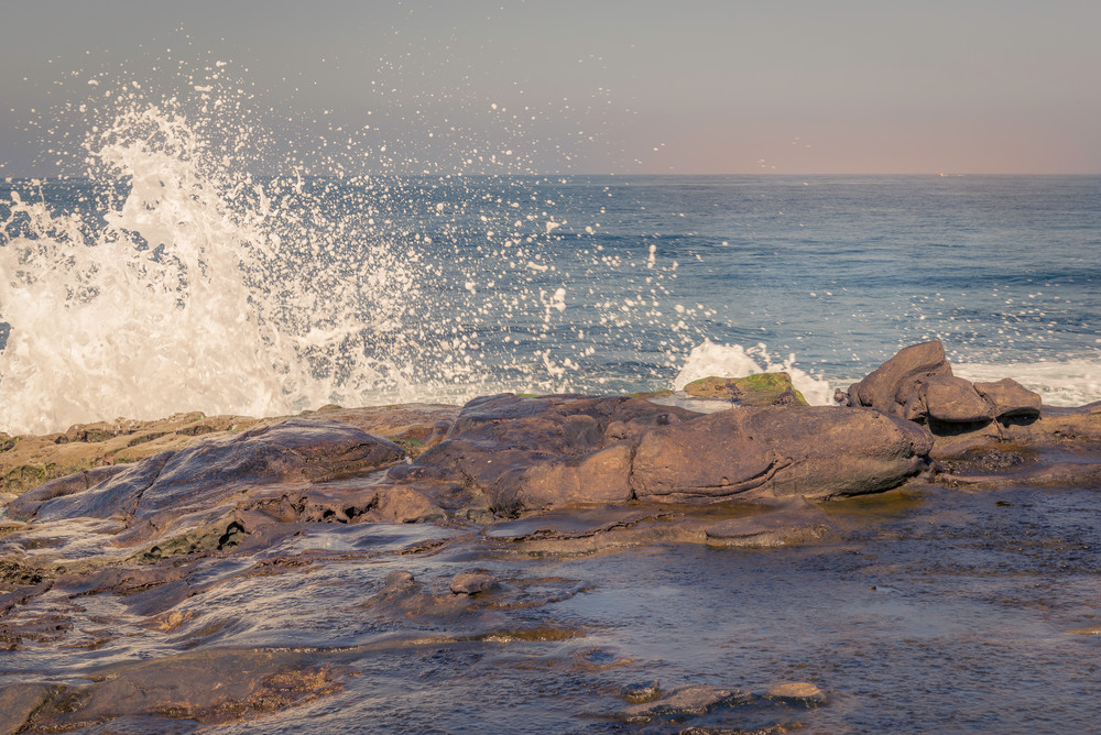 Playful waves at La Jolla Cove in San Diego | Susan J Photography