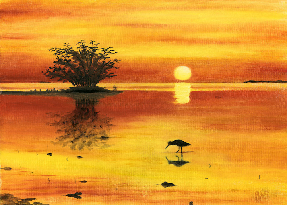 Orange Sunset Art | Blissful Bonita Art Studio & Gallery