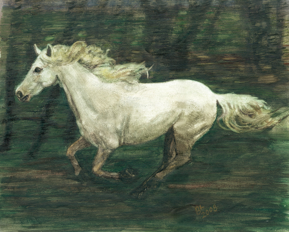 Horse Galloping By Art | Blissful Bonita Art Studio & Gallery