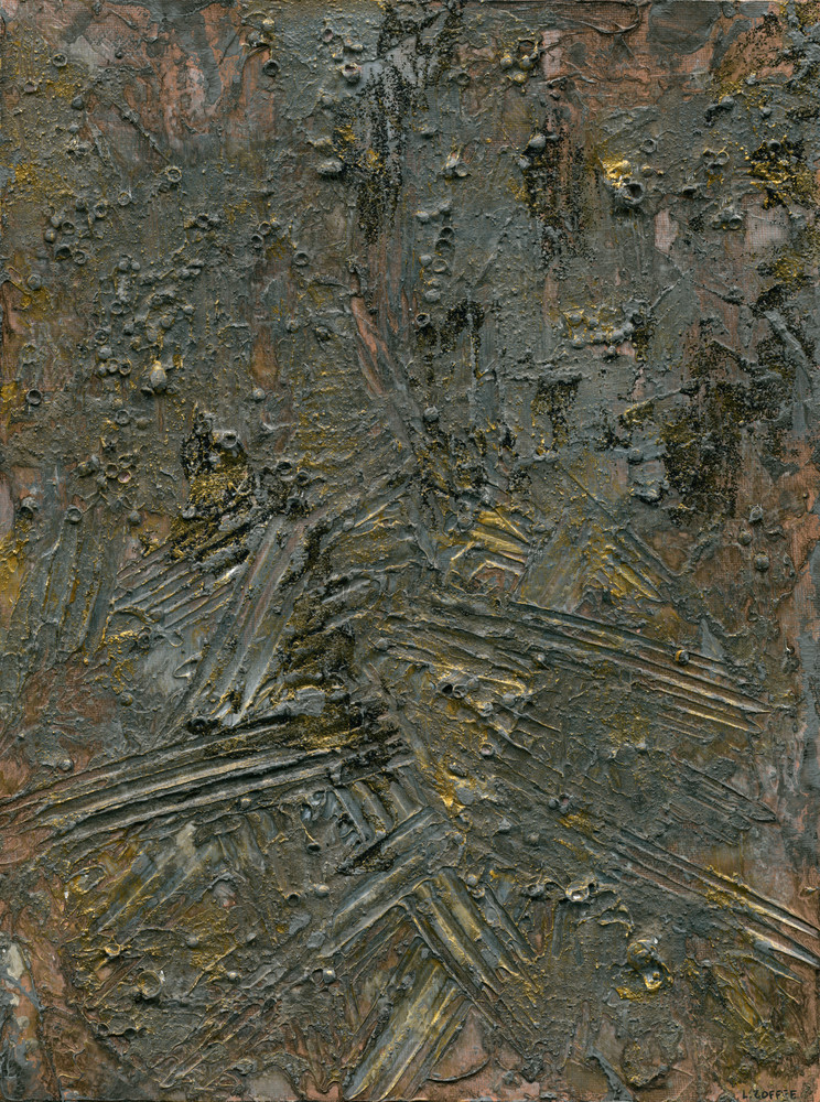A textured abstract reminiscent of old, crystalline stone.