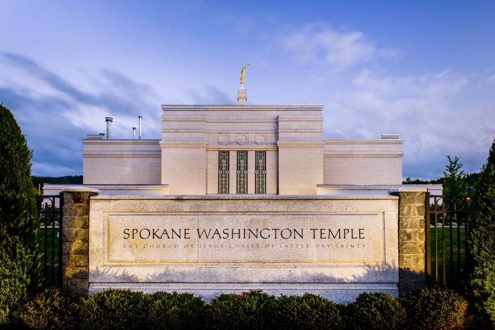 Spokane Temple - Sign