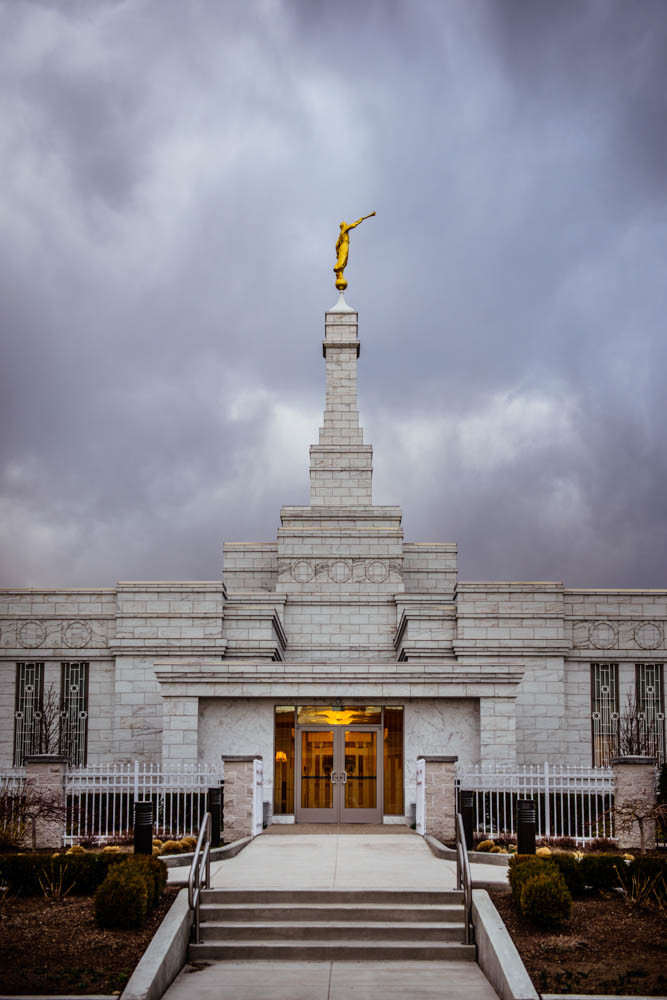 Detroit Temple Cloudy Day