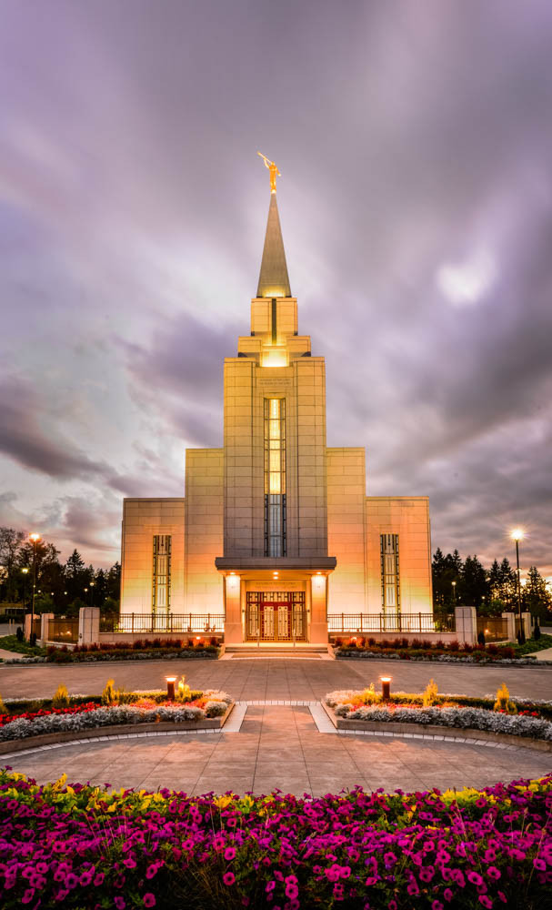Vancouver LDS Temple - Twilight