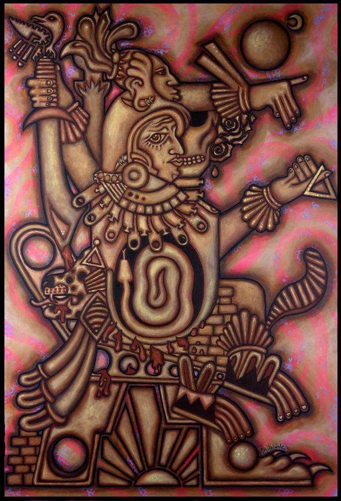 mesoamerican art acrylic painting mesoamerican art acrylic painting