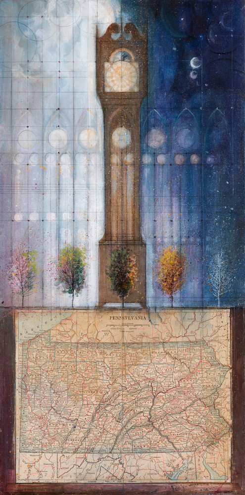 Pennsylvania; Clock And Seasons Art | Freiman Stoltzfus Gallery
