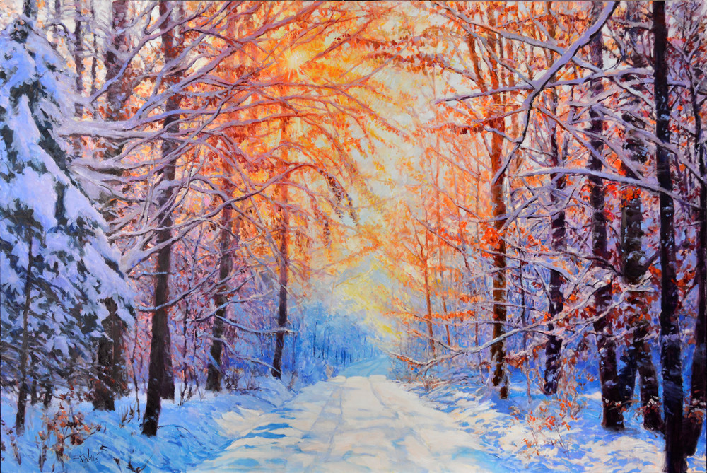 Early Snow - print by Eric Wallis