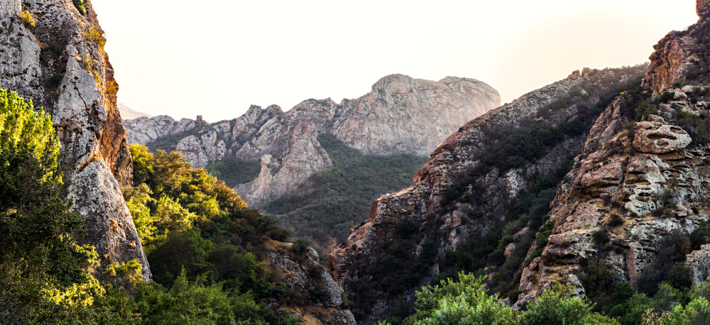 Goat Buttes in Malibu Creek State Park Panorama Photograph For Sale As Fine Art
