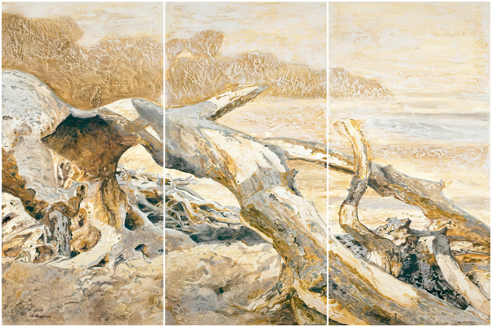 Ensembles in Golds & Greys 1, 2, 3 | Contemporary Landscapes | Gordon Meggison IV
