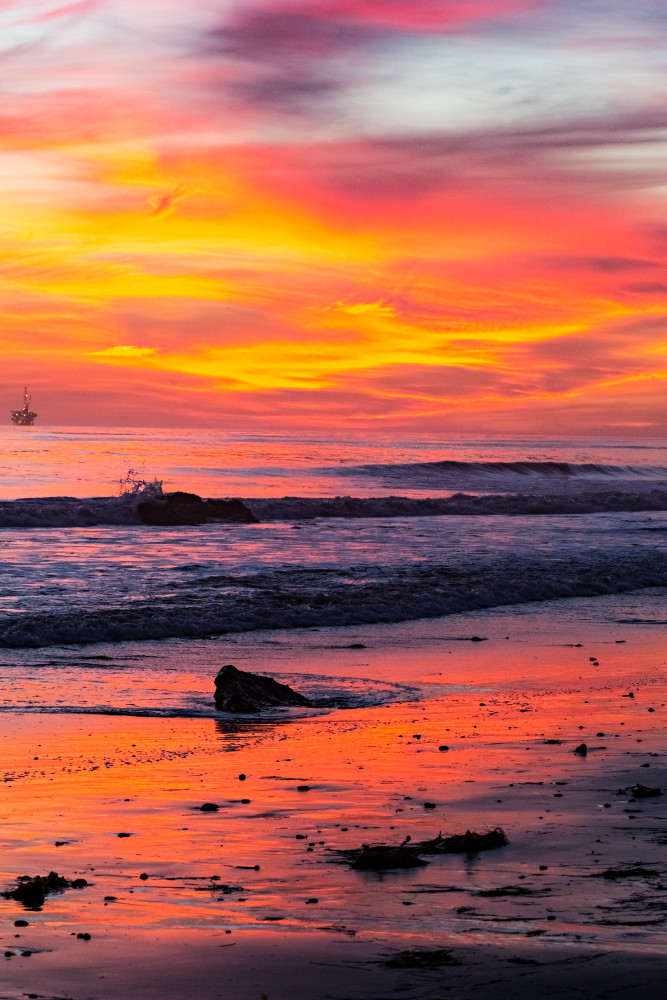 Colorful Beach Sunset Photograph For Sale As Fine Art