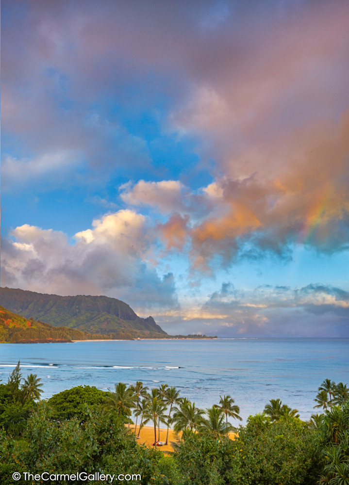 photo of sunrise over Hanalei Bay