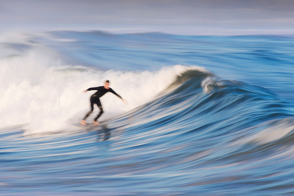 "Surfing Narragansett Beach" - Fine Art Rhode Island Surf Photograph