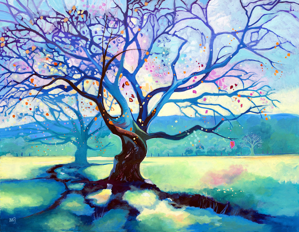 Colourful Painting Of Trees