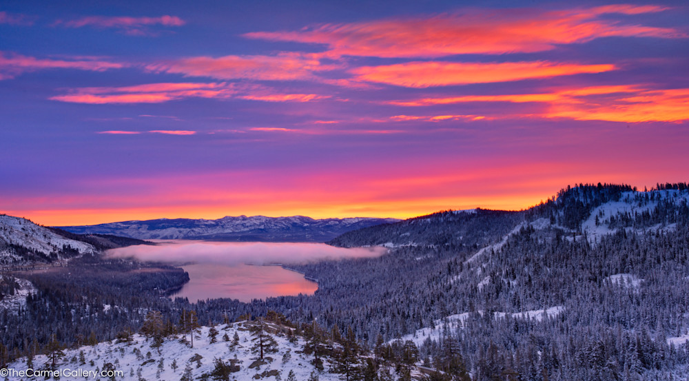 Photograph of Donner Lake at Sunrise