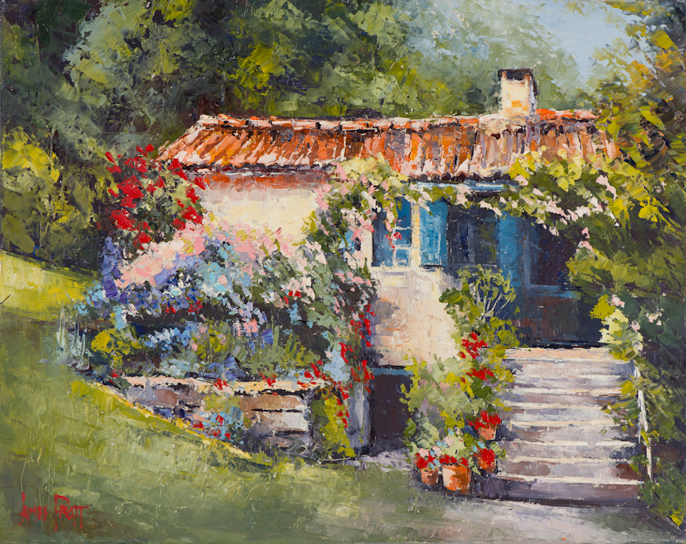 Provence Cottage, art print by James Pratt
