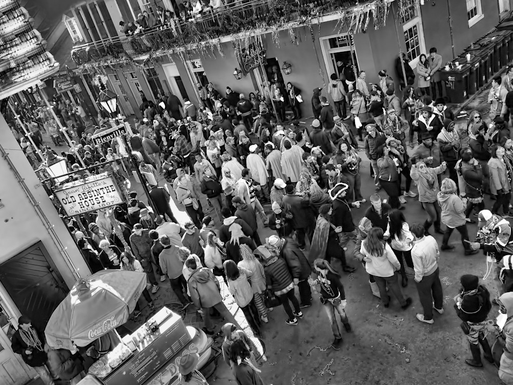 Mardi Gras, Bourbon Street. Fat Tuesday