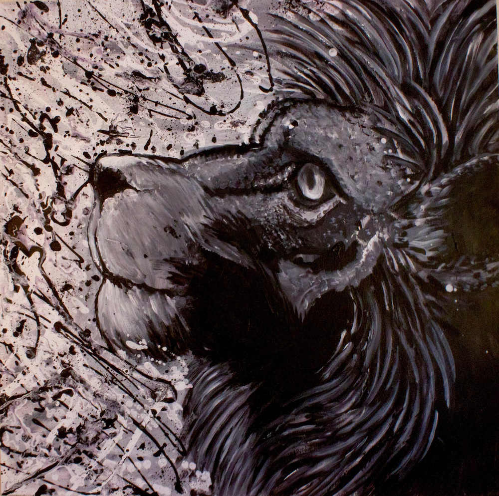 Hopeful Lion Art | Art by Trev: Trevor Griffin Fine Art