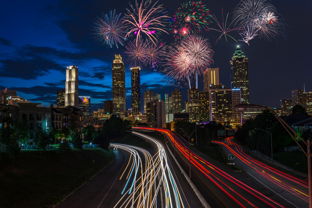 Fireworks at Jackson Street Bridge | Susan J | Atlanta
