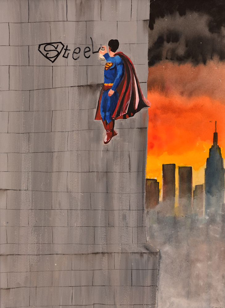 Steel - Superman Painting by Brandon Sines - Affordable Art
