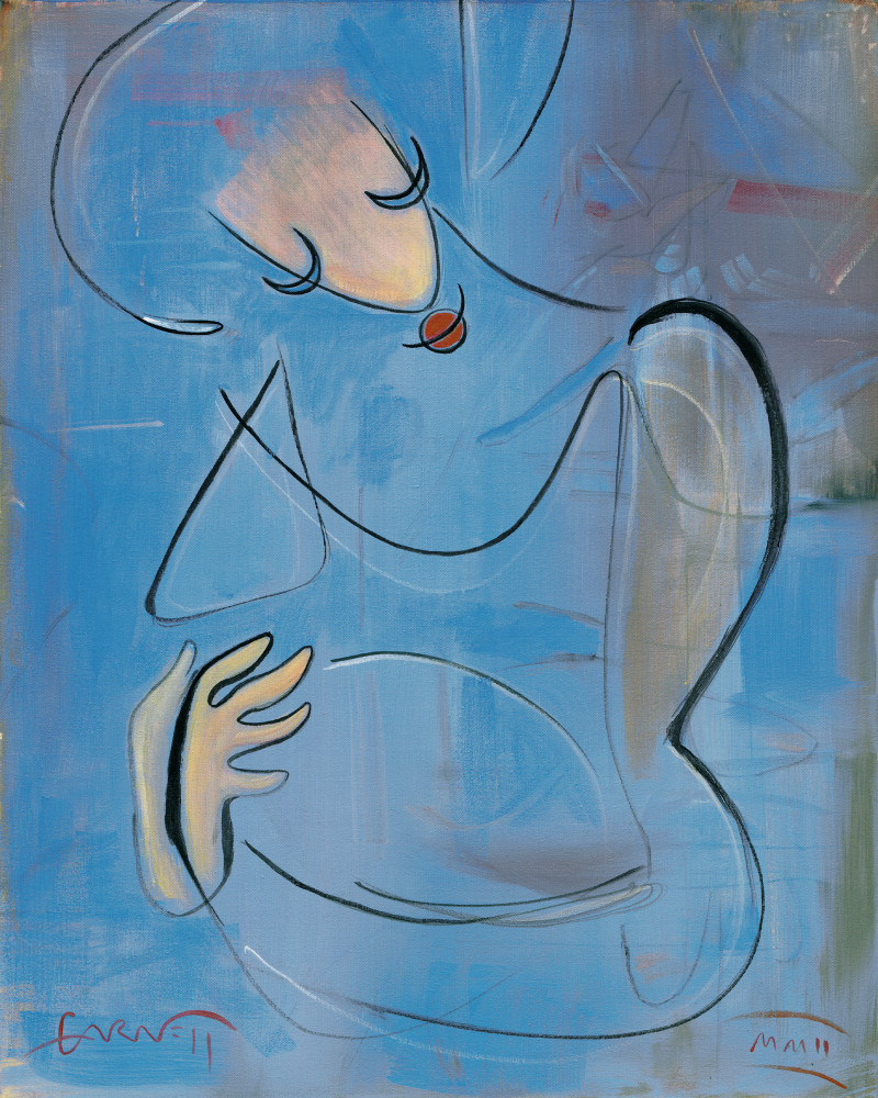 Blue Woman Art | Sandy Garnett Studio