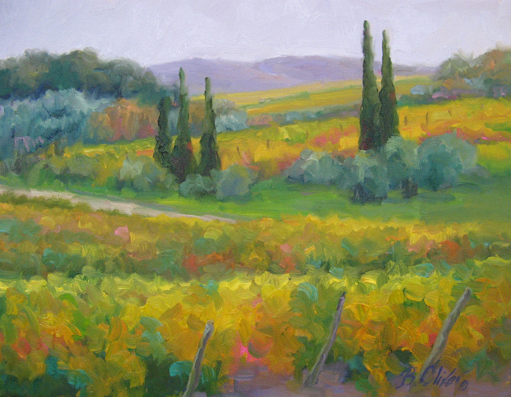 October Vineyards Art | B. Oliver, Art