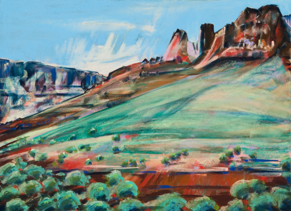 landscape painting
steens mountain
bitzen gorge