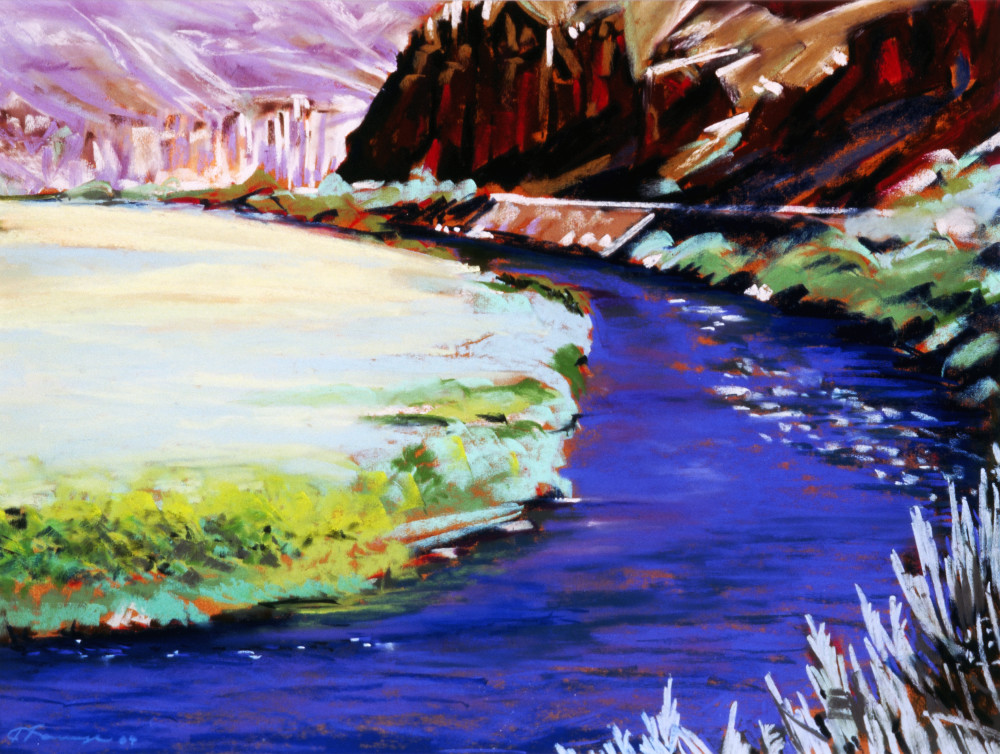 landscape painting
central oregon
deschutes river