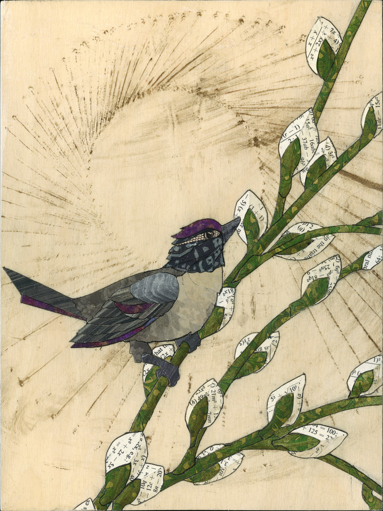 Spring Bird Art | Karen Sikie Paper Mosaic Studio