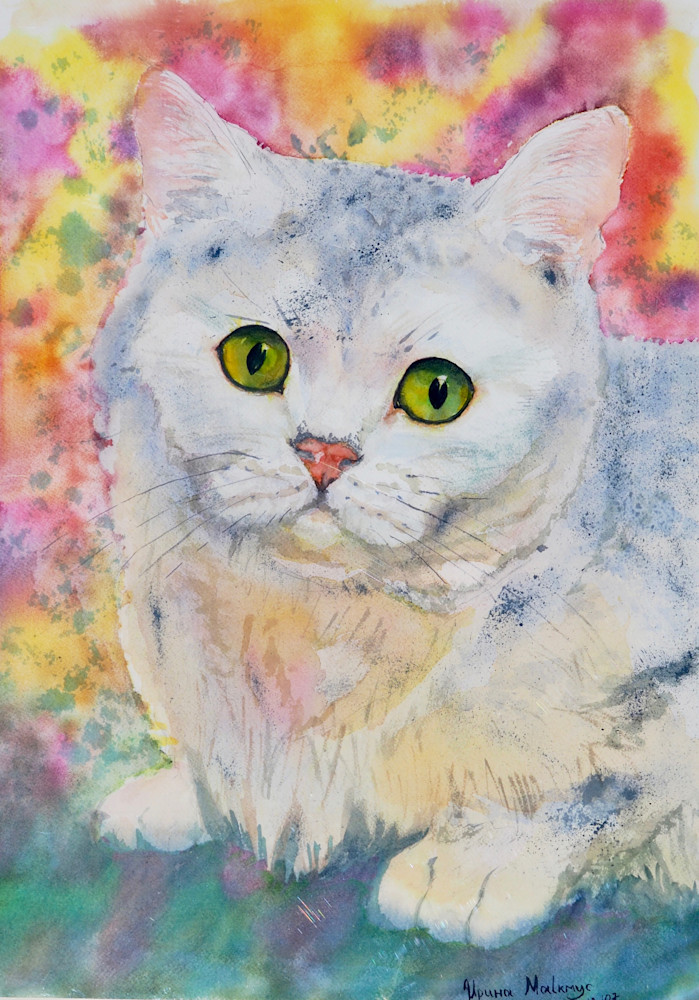 Charming Cat - Fine Print in Irina Malkmus art store