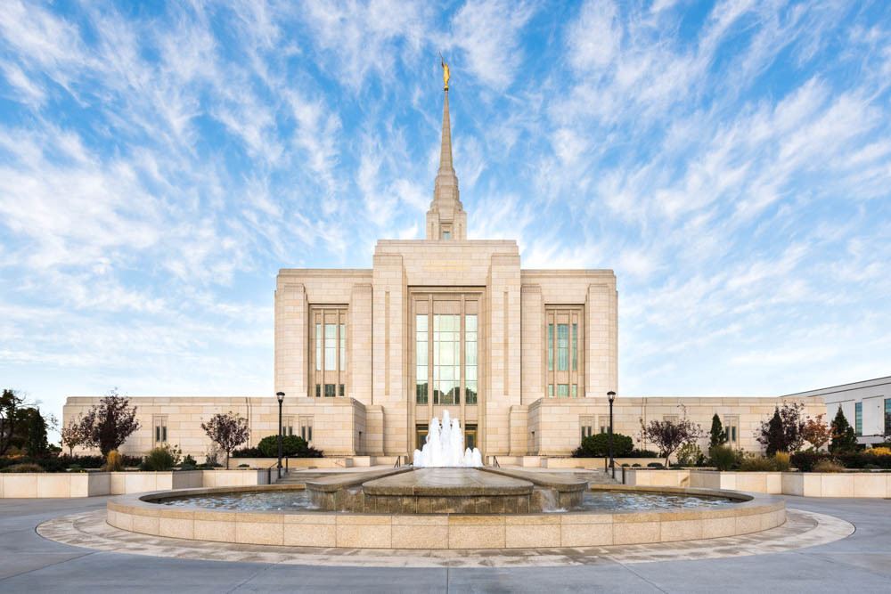 Ogden Utah Temple - East Fountain