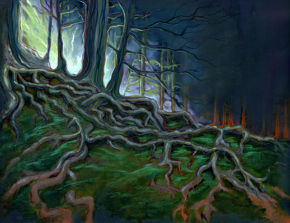 The Woods Painting by Spencer Reynolds