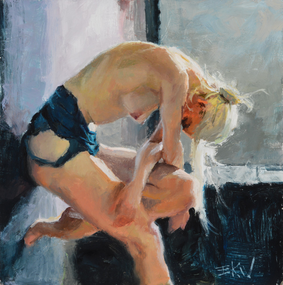 "Resting Nude" giclee print by Eric Wallis
