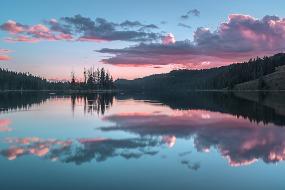 Island Lake Sunset Photography Art | Derrick Snider Imagery