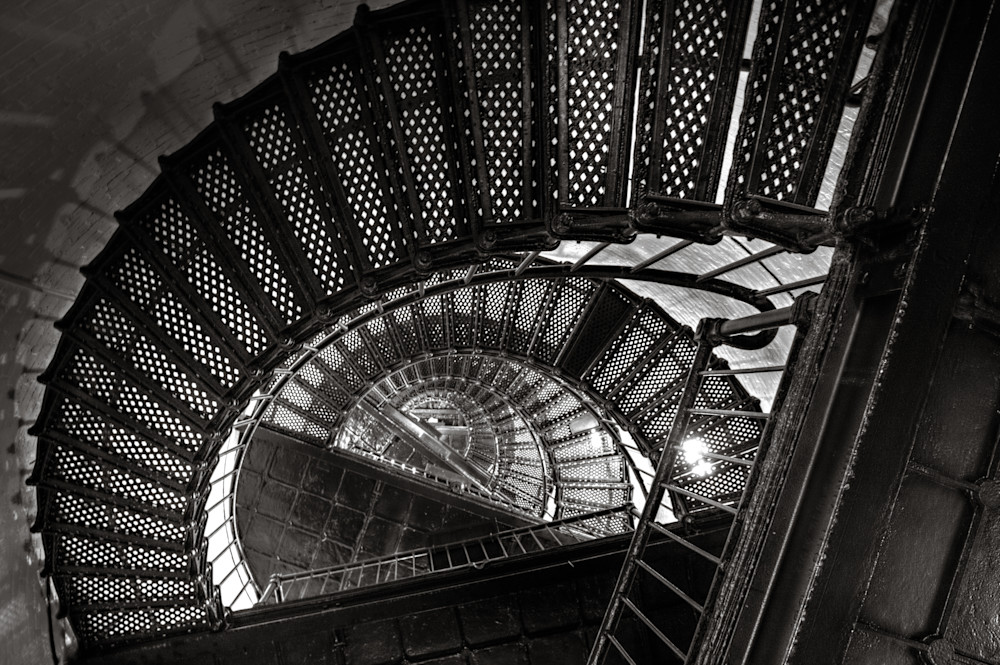 Hunting Island Light Staircase Photography Art | Willard R Smith Photography