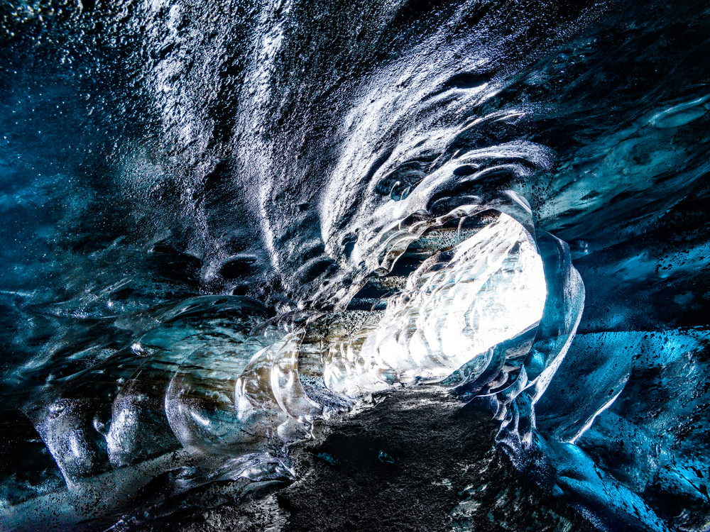 Beneath the Sleeping Mountain - Icelandic ice cave Beneath the Sleeping Mountain - Icelandic ice cave