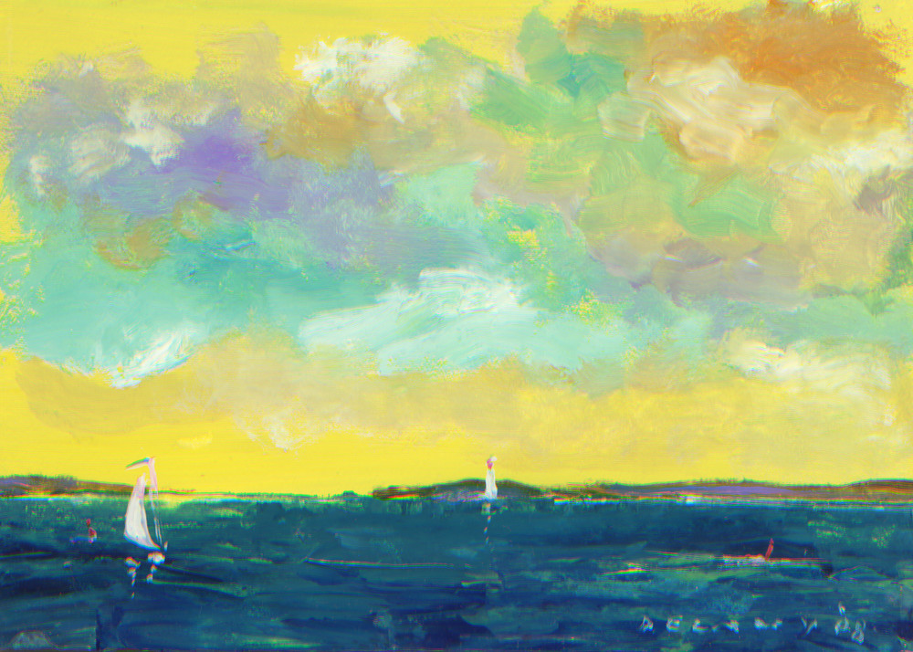 Sailor Off Newport Art Print 