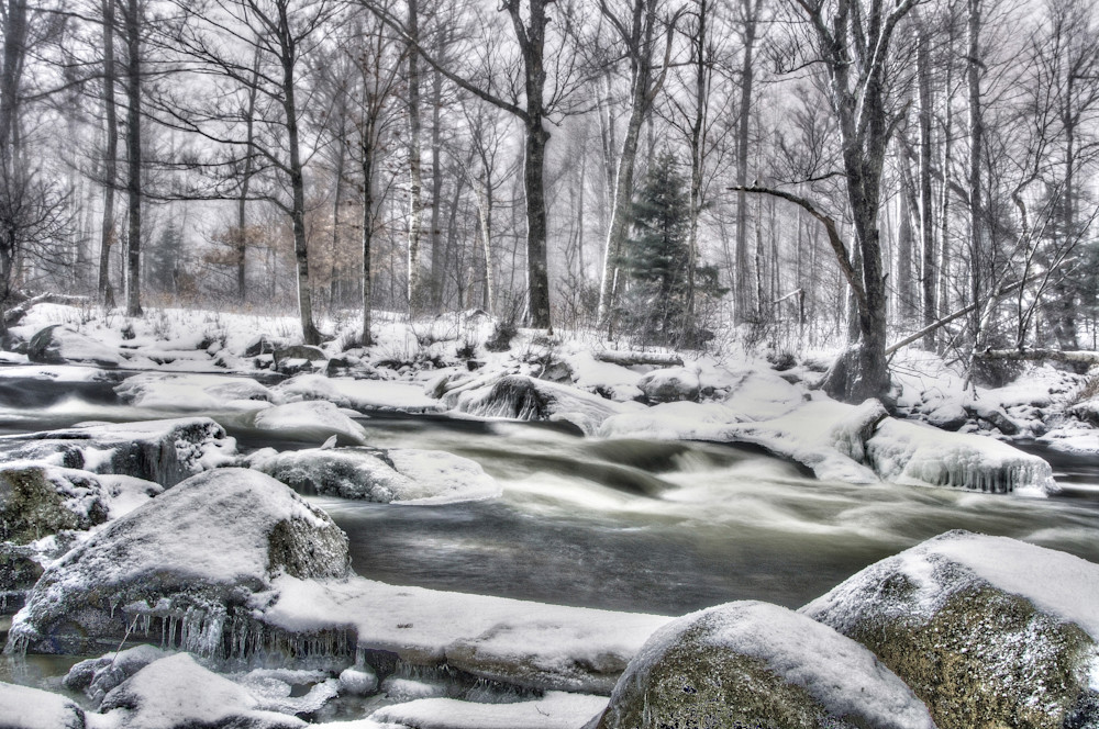Winter On The Ausable Art | Michael Sandy Photography