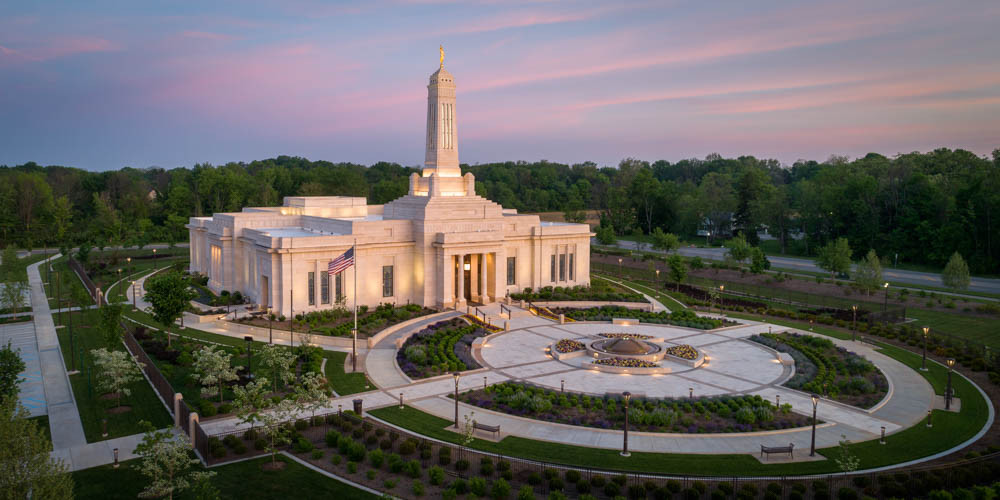 Indianapolis Temple - Sunrise Panorama