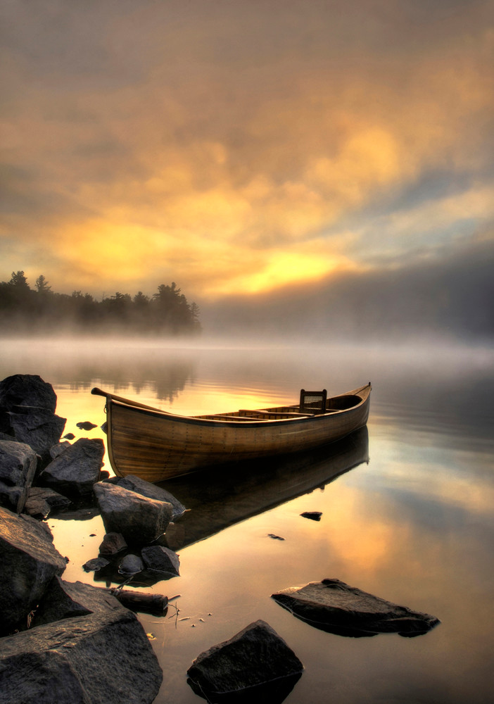 Adirondack Carry Canoe Art | Michael Sandy Photography