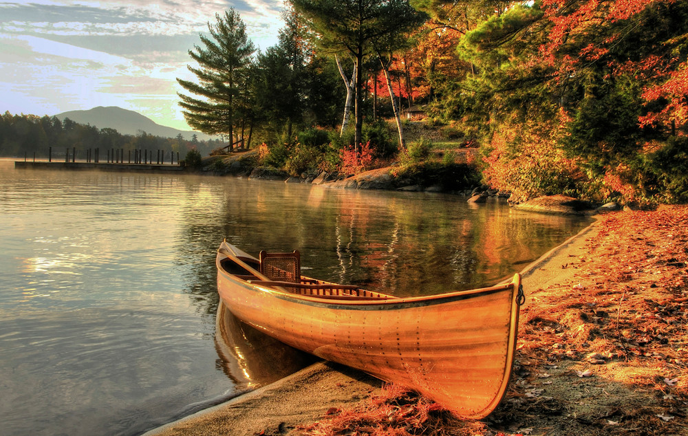 Autumn Shoreline On Lake George Art | Michael Sandy Photography