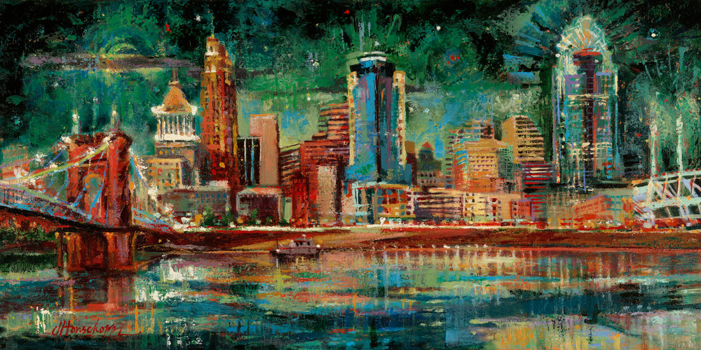 Skyline Paintings - Barcode of A City