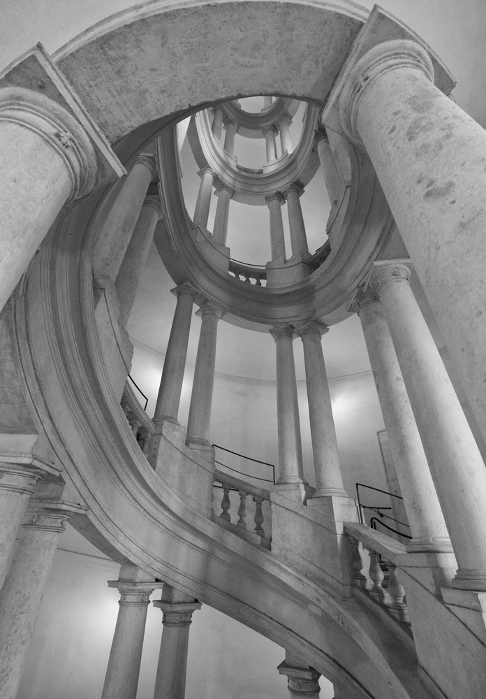 Barromini Staircase, Palazzo Barberini Art | Michael Sandy Photography