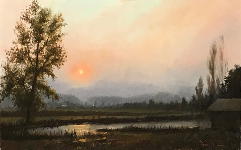 Sunset Oil Painting David William Terry