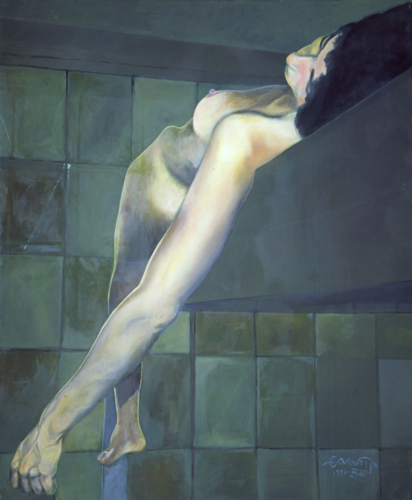 Reclining Nude On Loft Art | Sandy Garnett Studio